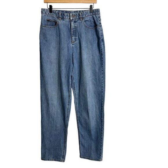 Talbot Stretch Straight Leg Medium Wash High Rise Denim Jeans (12L) - Picture 1 of 14